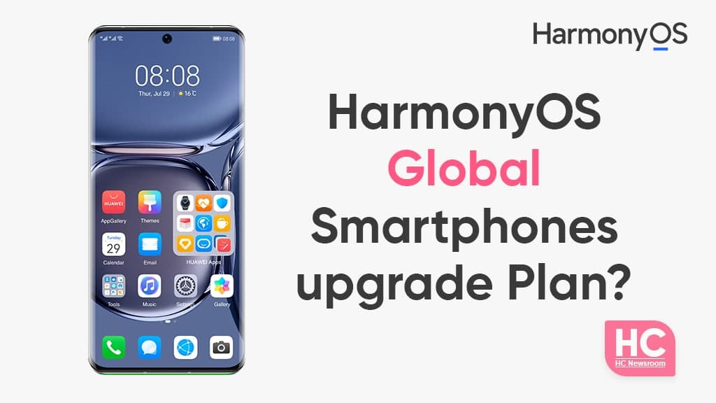 Huawei HarmonyOS global smartphones ugprade