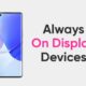 Huawei Always on display devices