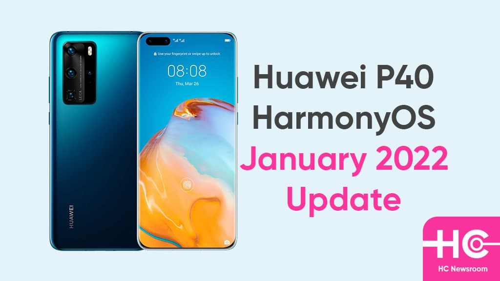 Huawei P40 January 2021 HarmonyOS update