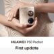 Huawei P50 pocket first software update
