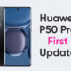 Huawei P50 first software update