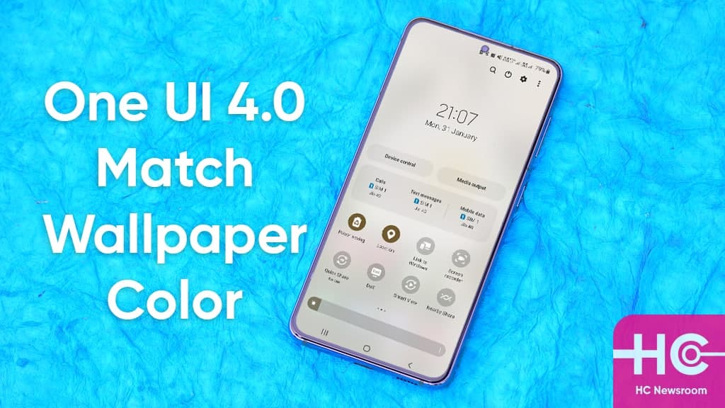 Samsung One UI 4.0 android 12 color
