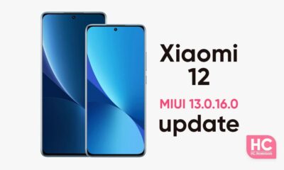 Xiaomi 12 MIUI 13.0.16.0 update