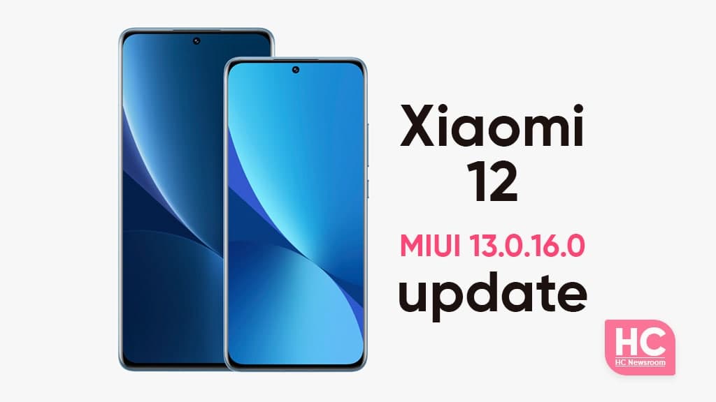 Xiaomi 12 MIUI 13.0.16.0 update