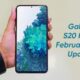 Galaxy S20 FE February 2022 update