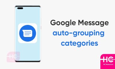 Google Message auto-grouping categories