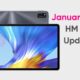 Honor Tablet V6 January 2022 update