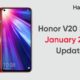 Honor V20 January 2022 update