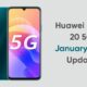 Huawei Enjoy 20 5G January 2022 update