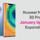 Huawei Mate 30 January 2022 update expanding