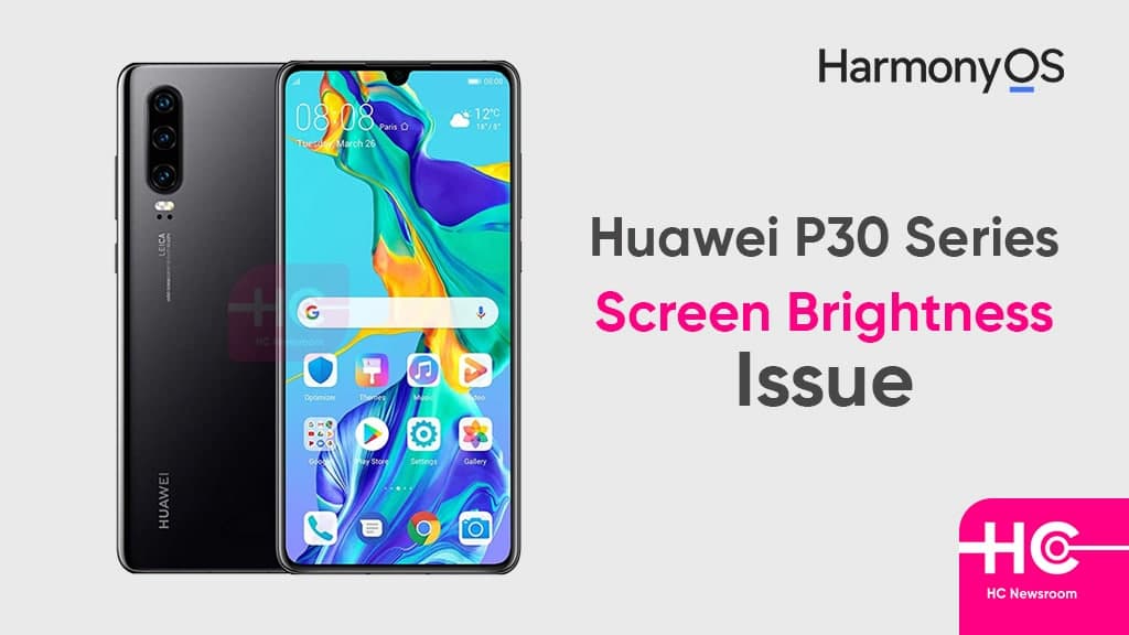 Huawei P30 screen brightness