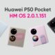 Huawei P50 Pocket 2.0.1.151 update