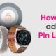 Huawei smartwatch pin lock