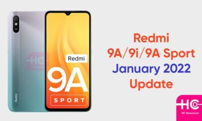 Redmi 9A January 2022 update