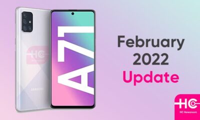 Samsung Galaxy A71 February 2022 update