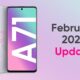 Samsung Galaxy A71 February 2022 update