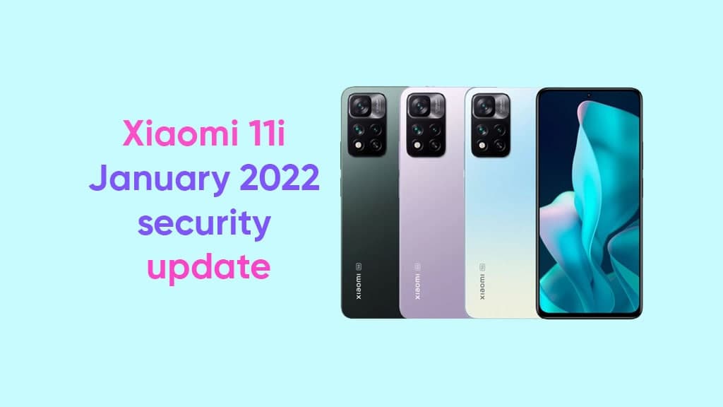 Xiaomi 11i January 2022 update