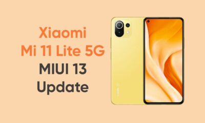 Xiaomi Mi 11 Lite 5G MIUI 13/Android 12 update