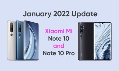 Mi Note 10/Note 10 Pro January 2022 update