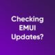 check updates emui smartphone