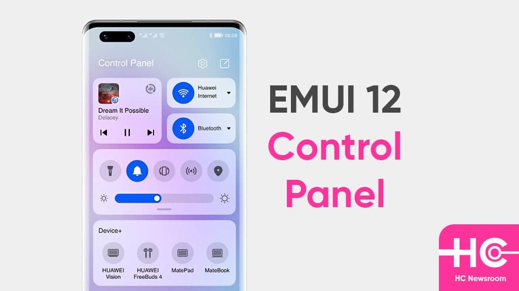 EMUI 12 control panel