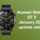 Huawei Watch GT 3 January 2022 details