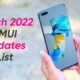 EMUI March 2022 updates