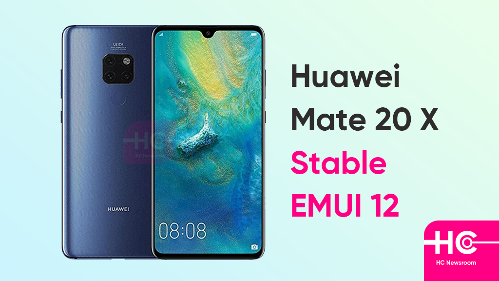 Beschrijven Pak om te zetten ui Stable EMUI 12 released for Huawei Mate 20 X smartphone - Huawei Central