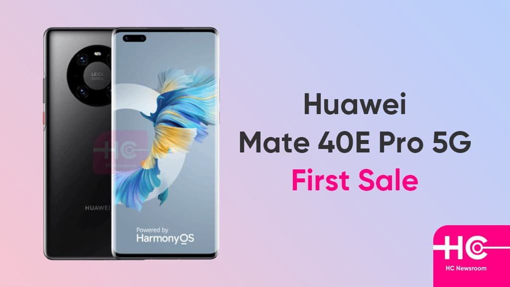 Huawei Mate 40E Pro first sale