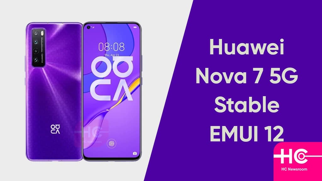 Huawei Nova 7 stable EMUI 12