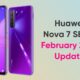 Huawei Nova 7 SE February 2022 update