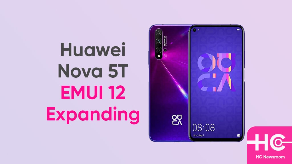 Huawei Nova 5t emui 12 expanding