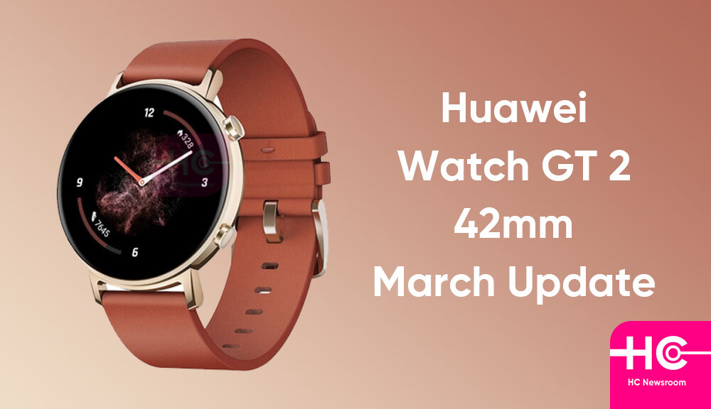 Huawei Watch GT 2 42mm started receiving March 2022 firmware