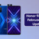 Honor 9X February 2022 update