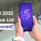 Huawei Nova 5T April 2022 list