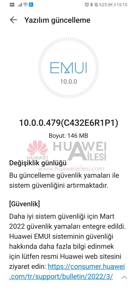 Huawei P Smart Pro march 2022 update