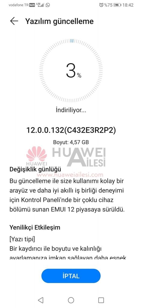 Huawei P30 EMUI 12 update 