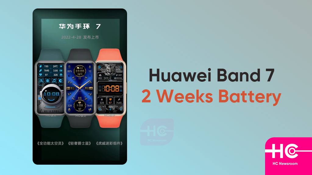 Huawei Band 7 long battery