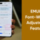 EMUI 12 font adjustment feature