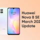 Huawei Nova 8 SE March 2022 harmonyos features