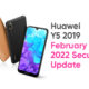 Huawei Y5 2019 february 2022 security