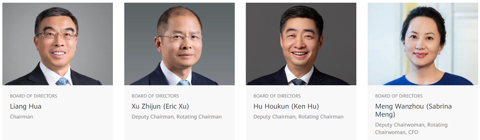 Huawei CFO top leadership rotating chariman meng wanzhou