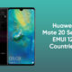 Huawei Mate 20 EMUI 12 countries