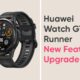 huawei watch gt runner new features