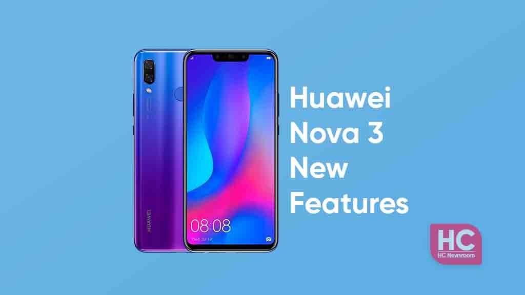 huawei nova 3 new features