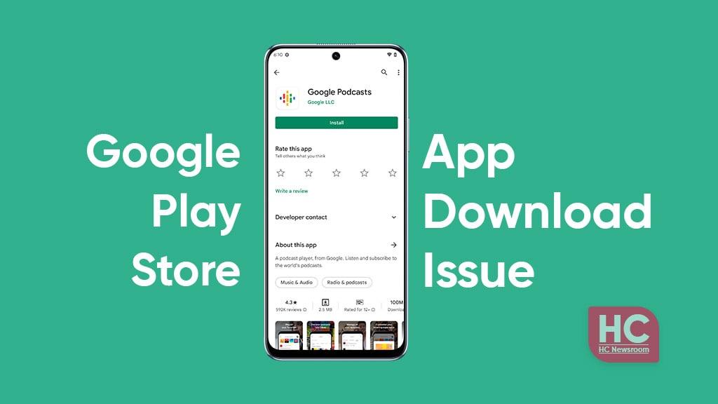 Google play store app download issue