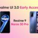 Realme UI 3.0 beta Narzo 30 Pro