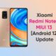 Xiaomi MIUI 13 update Redmi Note 9