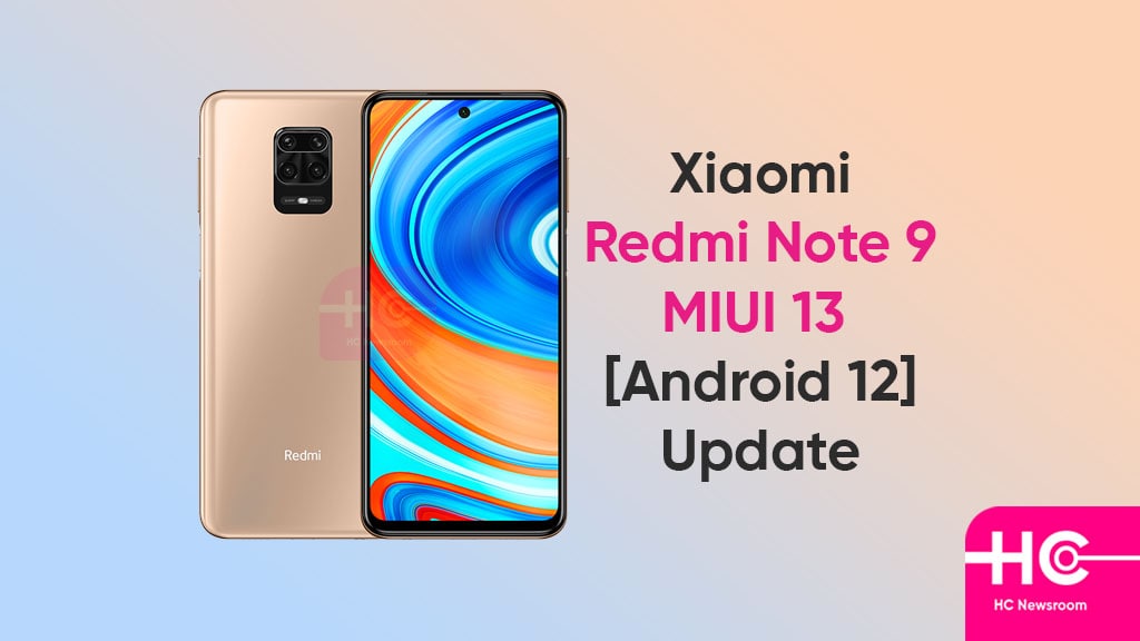 Xiaomi MIUI 13 update Redmi Note 9