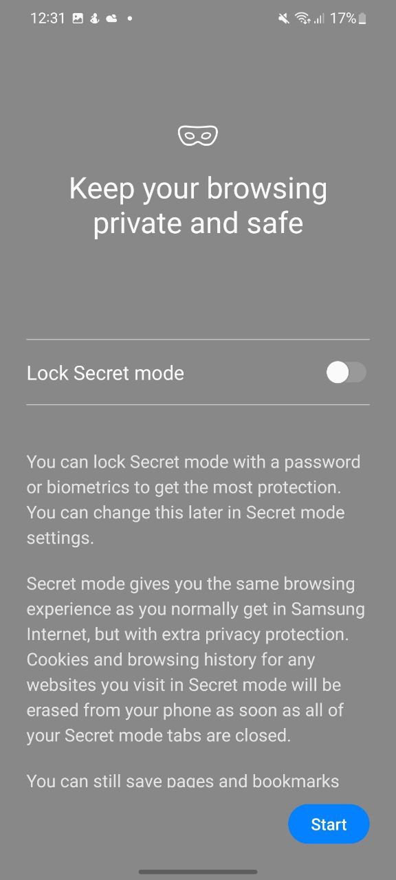 Samsung Huawei Browser Secret Mode 